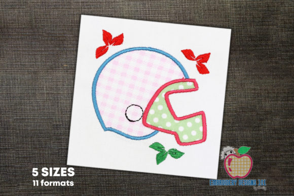 Applique Design of Football Helmet Review