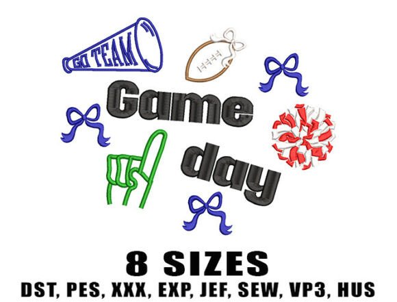 Cheer Football Embroidery Design Review