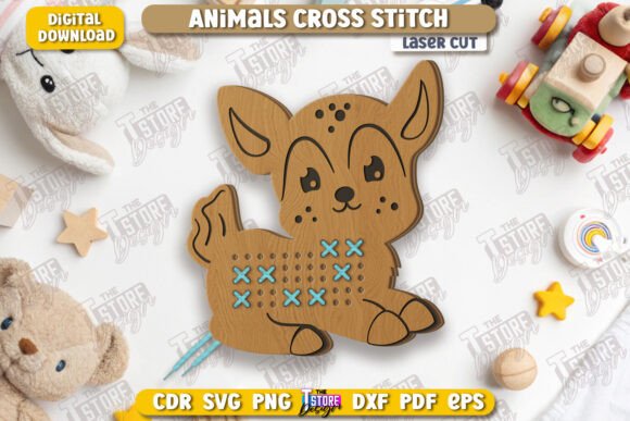 Cross Stitch Deer Laser Cut Montessori Review