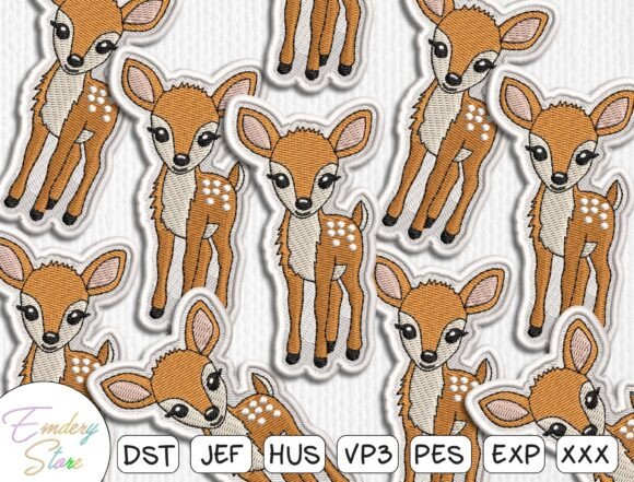 Cute Fawn Deer Patches: An Embroidery Review