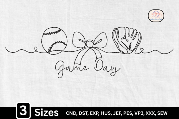 Game Day Baseball Bow: An Embroidery Design Review