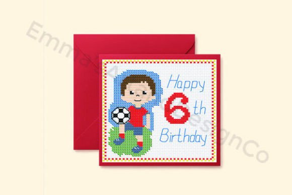 Soccer 6th Birthday Card Cross Stitch Review