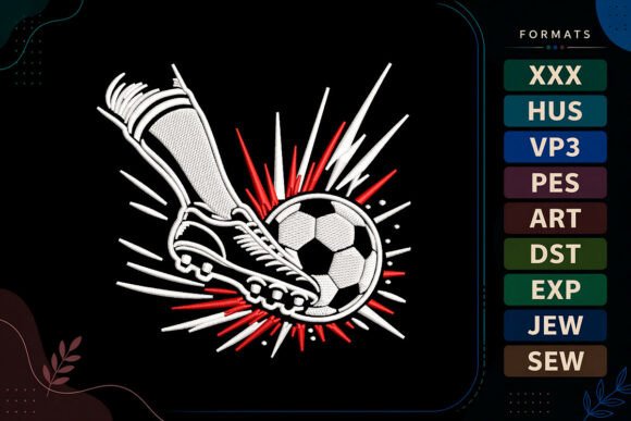 Soccer Kick Football Sports: Holiday Embroidery Review