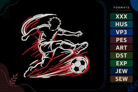 Soccer Player Football Sports: An Embroidery Design Review